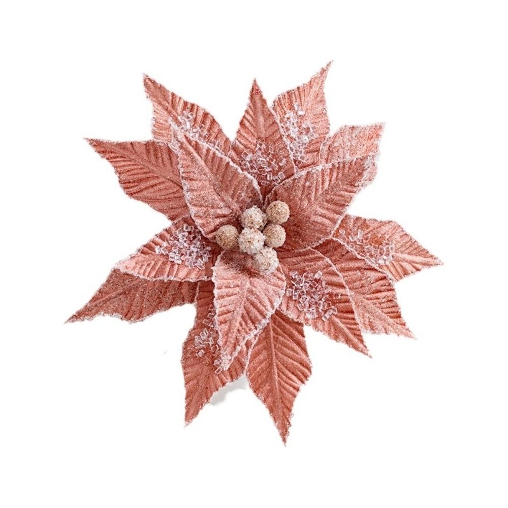 Realistic Simulated Flower Luxurious Artificial Flower Xmas Tree Ornaments  Christmas Decoration