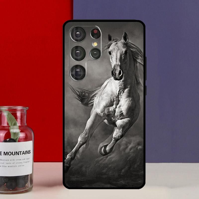 Galloping Horse Funda Case For Samsung Galaxy S25 Ultra S9 S10 S20 FE S21 S22 S23 Plus S24 Ultra Phone Cover