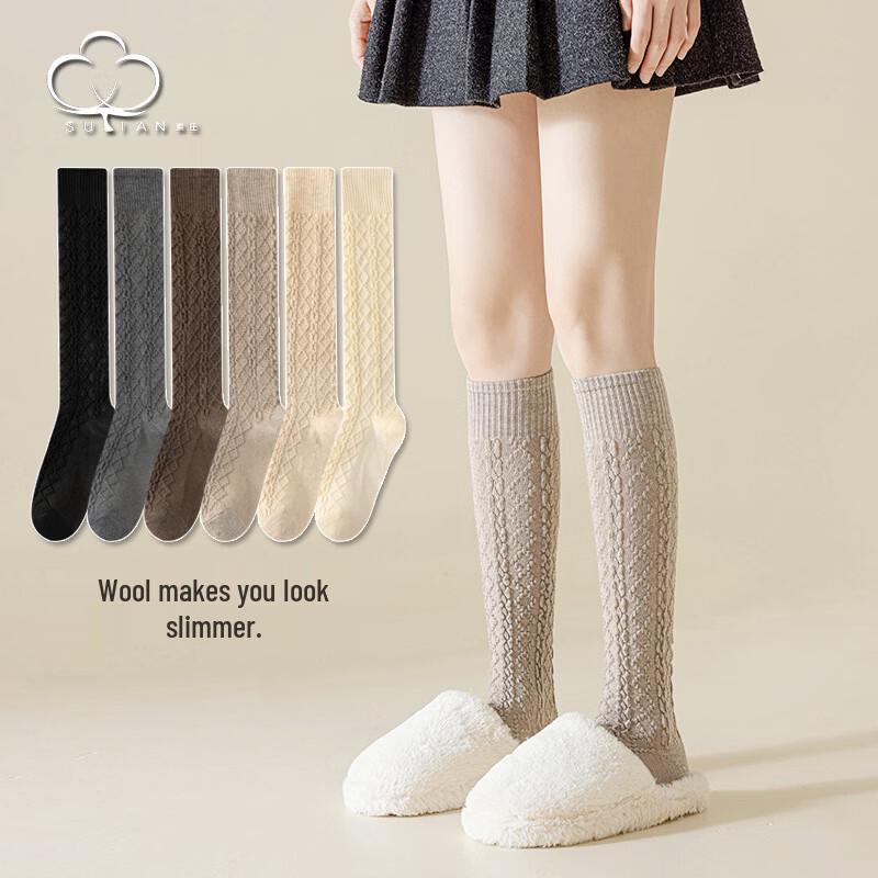 Women s Winter Warm Wool Calf Socks (2-Pack)