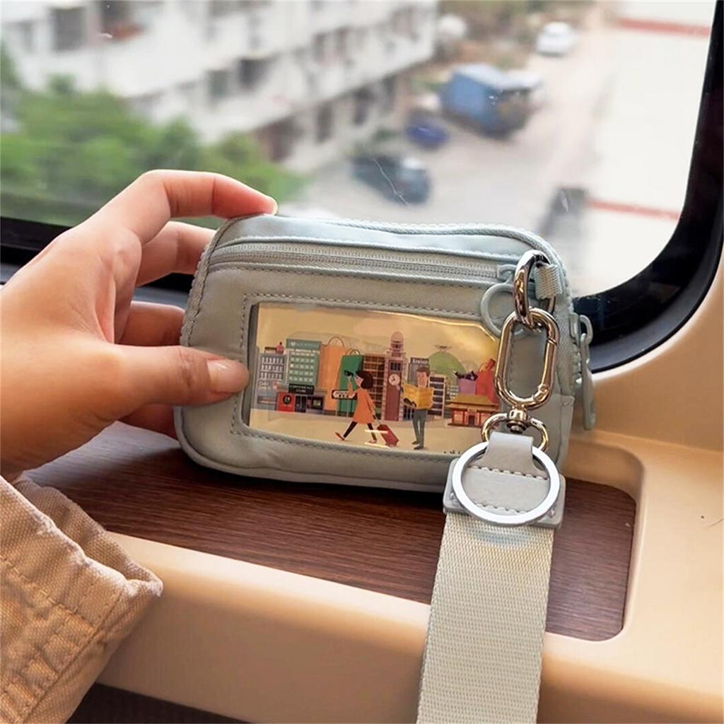 Ladies Portable Wristlet Wallets Keychain Wallet Coin Purse with Zipper for Travel Credit Card Holder Phone