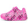 Enfants Uno Graffiti Confortables Polyvalents Mode Extérieur Antidérapants Durables Basse Tige Chaussures de Skateboard pour Enfants Rose Vif 314078L-HPMT