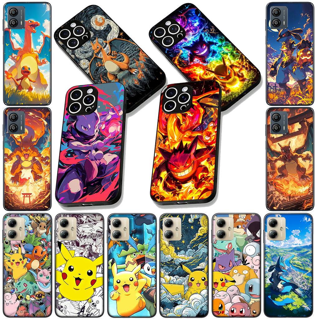 Cover for Motorola Moto G86 G14 G35 G34 G45 G55 G64 G75 G85 G24 G15 G54 G57 Power Case Cute P-Pikachus Charmander P-Pokemons