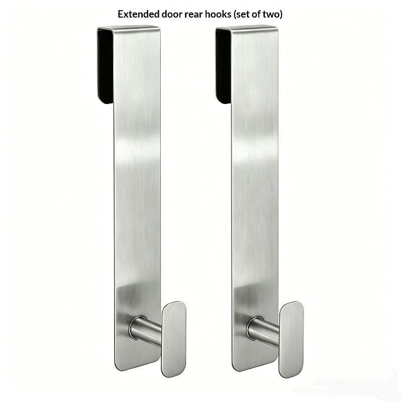 1/2Pcs Heavy Duty S Shower Door Hooks Rustproof Stainless Steel Bathroom Hangers for Towel Robe Kitchen Organizing