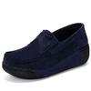 Autumn Thick Bottom Platform Sneakers Women Shoes Suede Leather Casual Shoes Women Tassels Zapatos Mujer Loafer 3351/3352