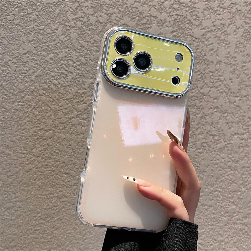 

High-Value Apple i17 Pro Max 16 Phone Case - Aurora Window Design with Full Enclosure and Drop Protection 15 Plus зелёный