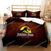Jurassic Park Bedding Set Cartoon Kids Duvet Cover Set Pillowcase Queen King Double Bed Home Dropshipping King Size 3D Print