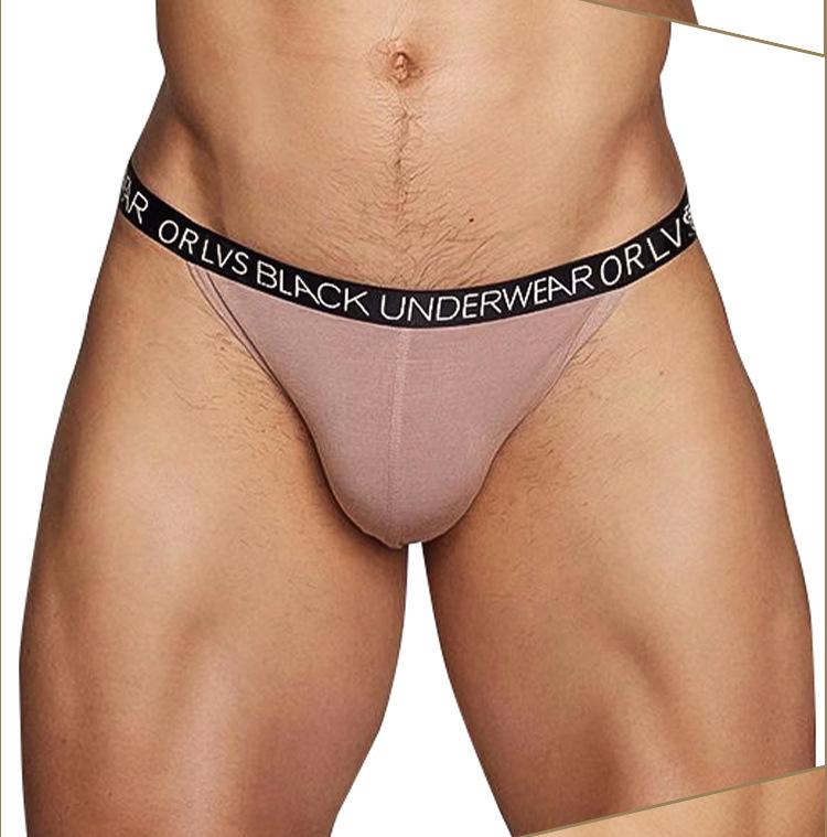 Trendy Men's Modal High-Cut Sport Bikini Briefs: Comfortable, Low-Rise Triangle Design