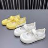 Mary Jane Net Shoes Summer Heightening Soft Sole Breathable Versatile Casual Women Velcro Princess Style Shoes