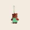 Bear Couple Plush Keychain With Clothing Design For Collectors And Use Daily