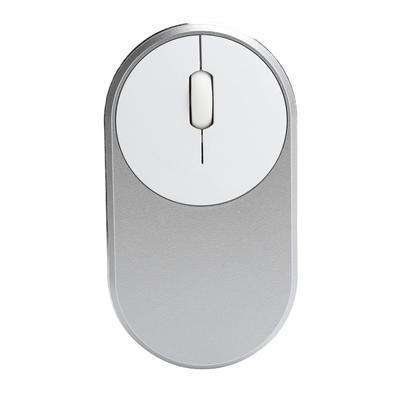 Wireless Rechargeable Bluetooth Optical USB Mouse for Desktop Laptop PC Computer 2.4Ghz (Silver)