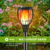 "Solar Flame Lawn Light: 12 LED Outdoor Garden Pathway Decoration"