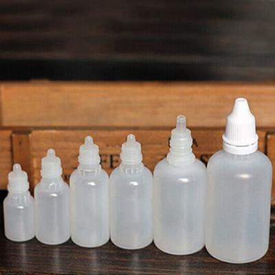 Puntos 5Pcs 5-100ml Empty Plastic Squeezable Dropper Bottles Eye Liquid Containers