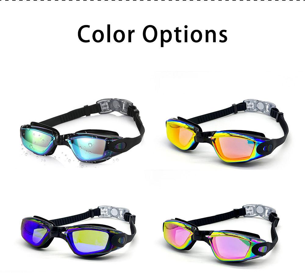 Professional Training Competition Swimming Goggles Waterproof Anti Fog Anti UV Anti-scratch Eco-Friendly чёрный
