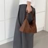 Retro Leopard Print Bag Autumn and Winter Suede Splicing Design Underarm Bag High-end Niche Fashion Shoulder Bag Women