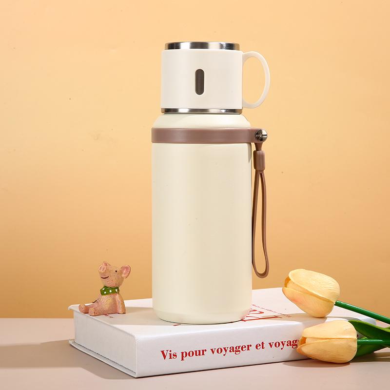 Premium 316 Stainless Steel Insulated Cup with Tea and Water Separator - Outdoor Portable Bowl Lid Design