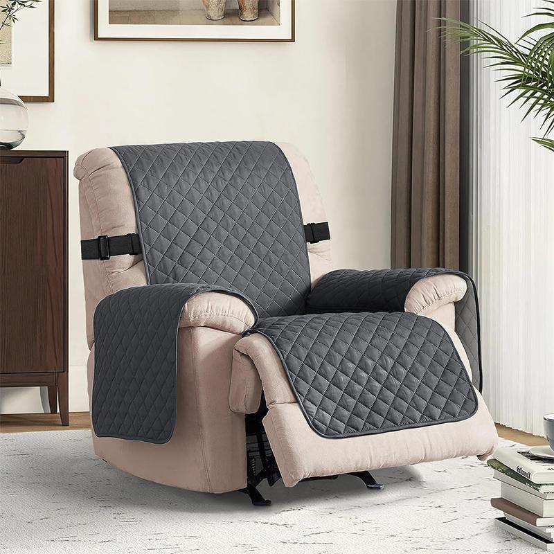1PC Solid Color Recliner Chair Cover Water Repellant Anti-dust Armchair Slipcover Non-Slip Universal Anti-cat Scratch Sofa Cover