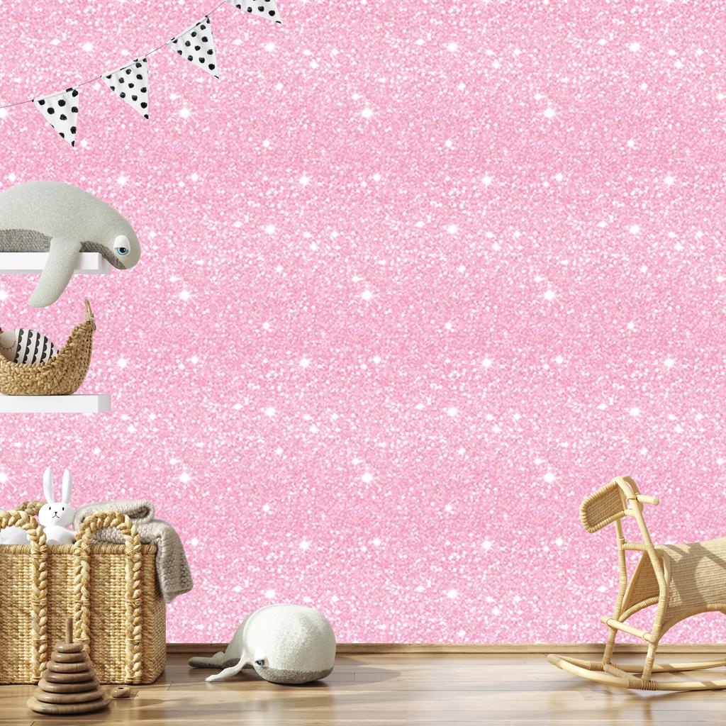 Powder pink glitter wallpaper, powder pink background 50x1000