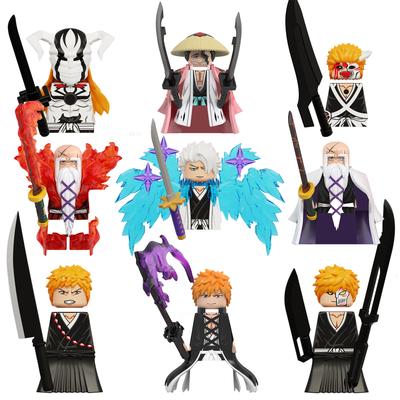 Anime BLEACH Building Blocks Ichigo Kurosaki Getsuga Tenshou Yamamoto Genryusai Shigekuni Figures Bricks KDL816 KDL820 KDL824