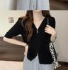 Breathable Short Sleeve Zipper Top - Perfect for Summer