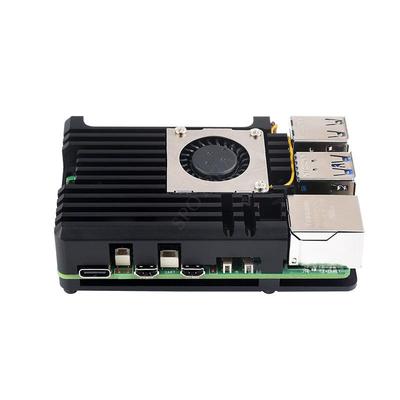 Raspberry Pi 5 Aluminum Alloy Heat Dissipation Case with Radial Blower Fan