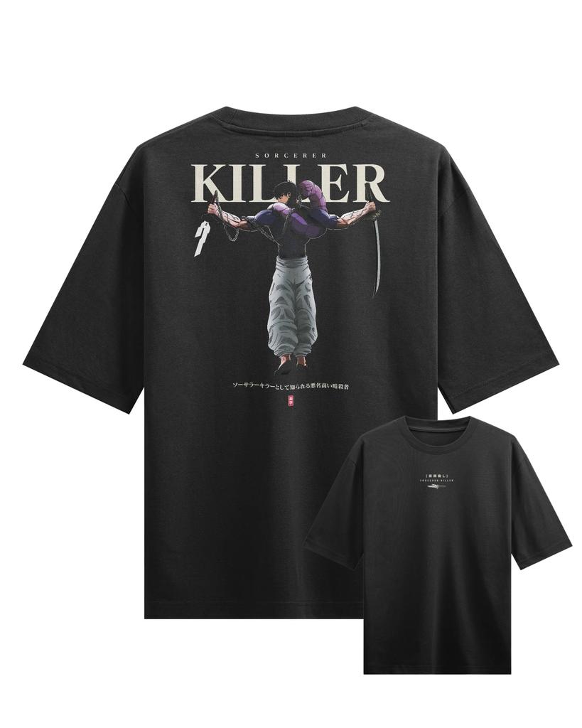 Toji SORCERER KILLER Anime Jujutsu Kaisen Grafik T-Shirt 100% Baumwolle Oversized Shirt Unisex Y2k Unisex Kurzarm Rundhalsausschnitt 2026