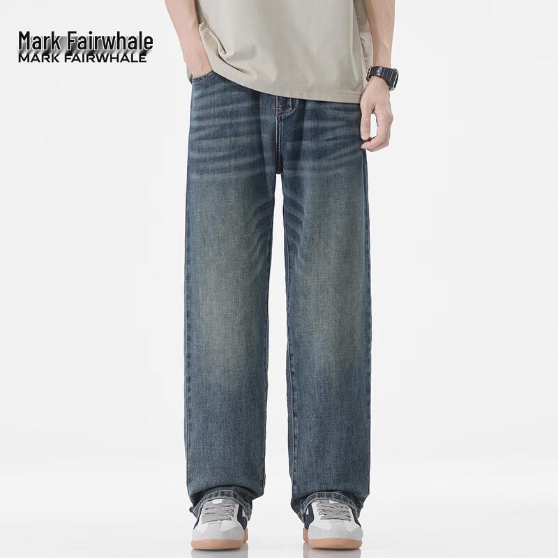 Mark Fairwhale Men's Loose Straight-Leg Jeans