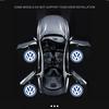 For VW VOLKSWAGEN New 2pcs Wireless HD Courtesy Lamp Car Door Projector Welcome Light For Volkswagen VW RLine R Golf Amarok T5 P