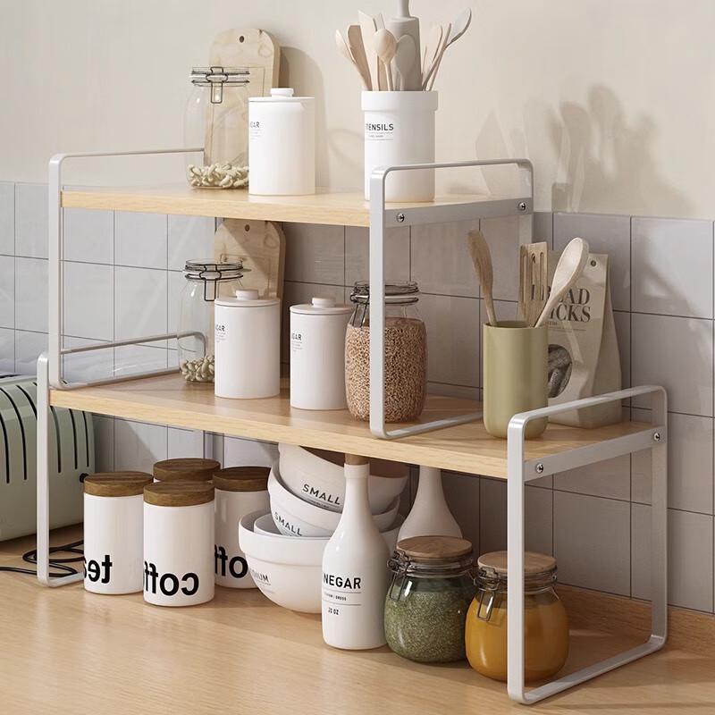 WEZHO Kitchen Countertop Tiered Storage Shelf