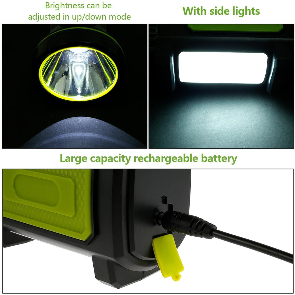 Spotlight Torch Rechargeable Flashlight Sharplight LED Portable Lamp for Home Outdoor Camping Nightwalk Handheld Spotlight Torch