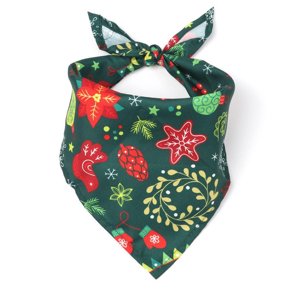 Christmas Towel Pet Costume Accessories Triangle Scarf Dog Cat Collar Pet Bandana
