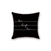 New Black Modern Simple Letter Series Sofa Cushion Pillow Cover Bedside Bedroom Backrest Pillow