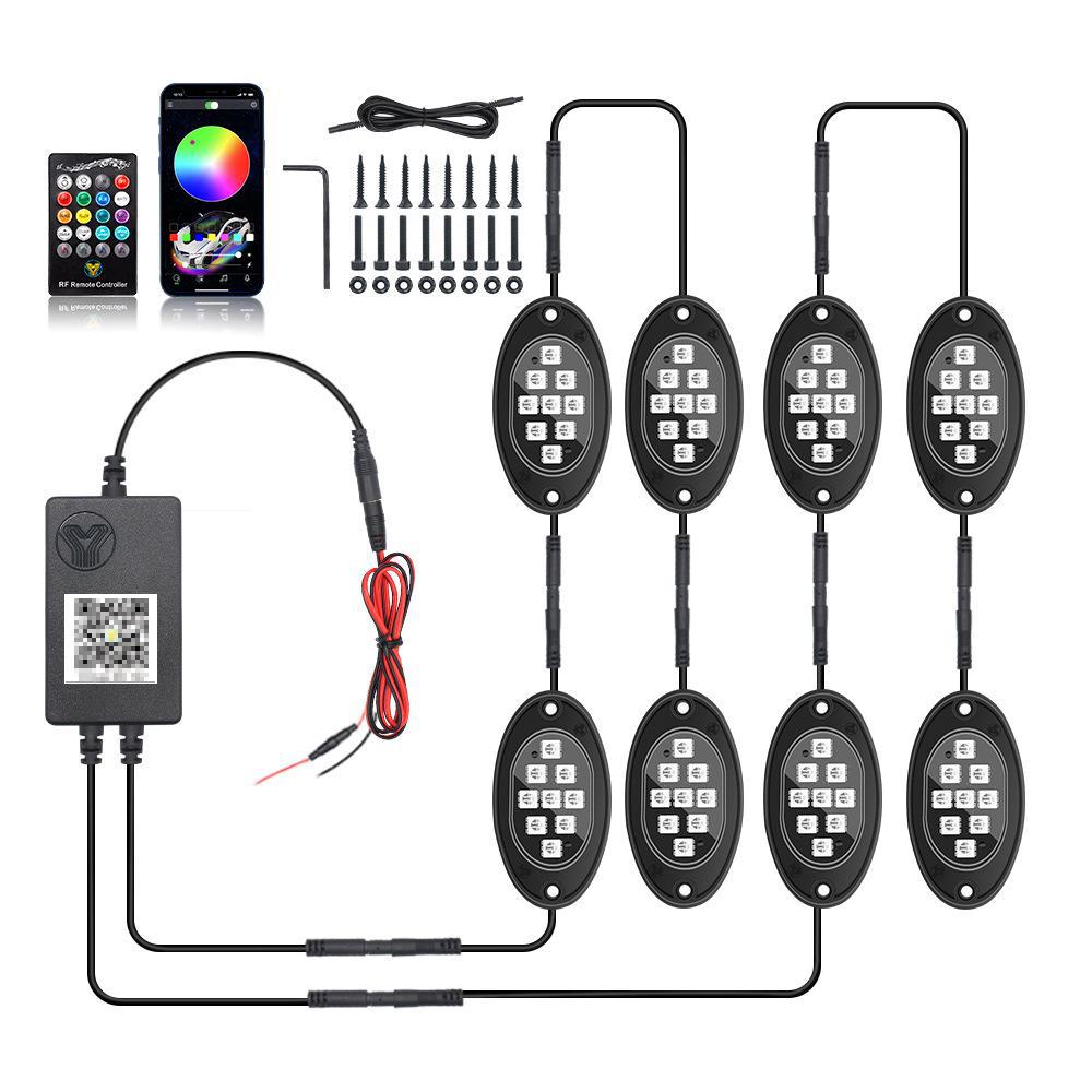 RGB Music Rhythm Car Atmosphere Light for Off-Road Vehicles