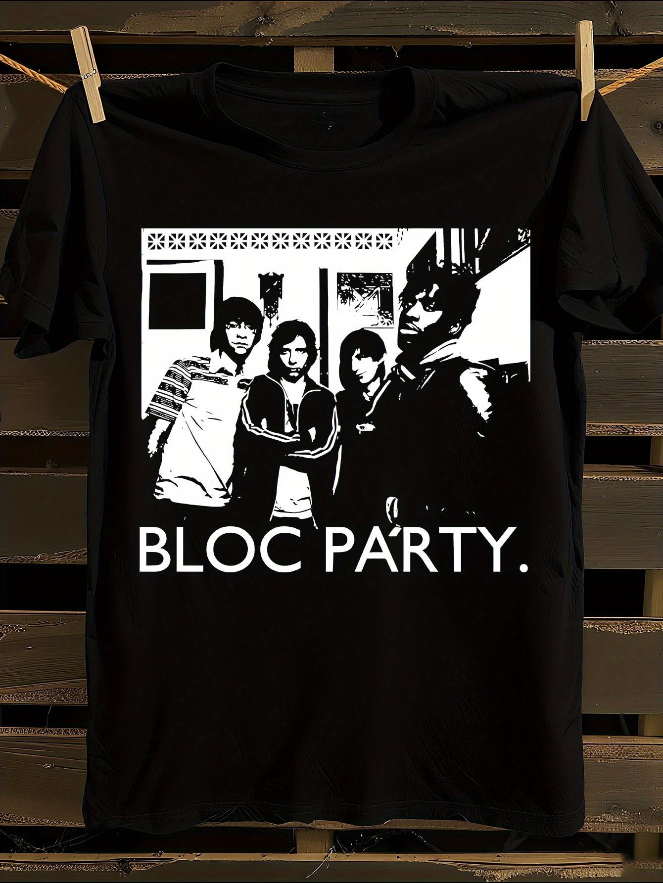 Bloc Party Logo and Member Portraits Graphic T-shirt L