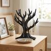 Retro Tree Shaped Jewelry Display Stand Plastic Standing Jewelry Organizer Branch-Shaped Tree Ornaments Vanity Table