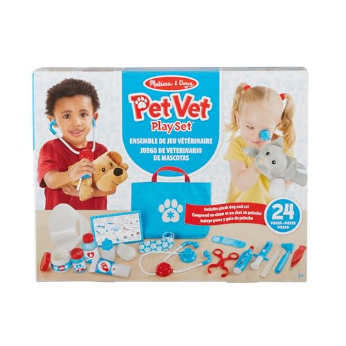 Melissa & Doug Pretend Play Toy Animal Doctor Set Veterinarian Authentic Product 8520
