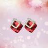 S925 Silver Needle Korean Fashion Square Crystal Earrings for Women
