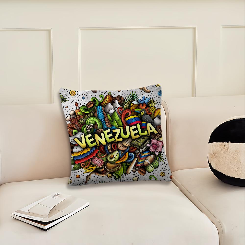 Estetyczna Sztuka Wenezuela poszewka na poduszkę Poszewka Dekoracja Pokój Dom Sofa salon Biuro Samochód Nordycka Prostota