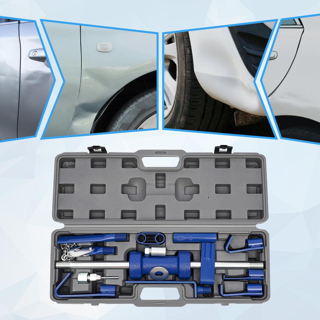 Dent Puller Kit, Automotive Slide Hammer & Frame Repair Tool Set for Efficient Car Body Dent Removal with Portable Carrying Case