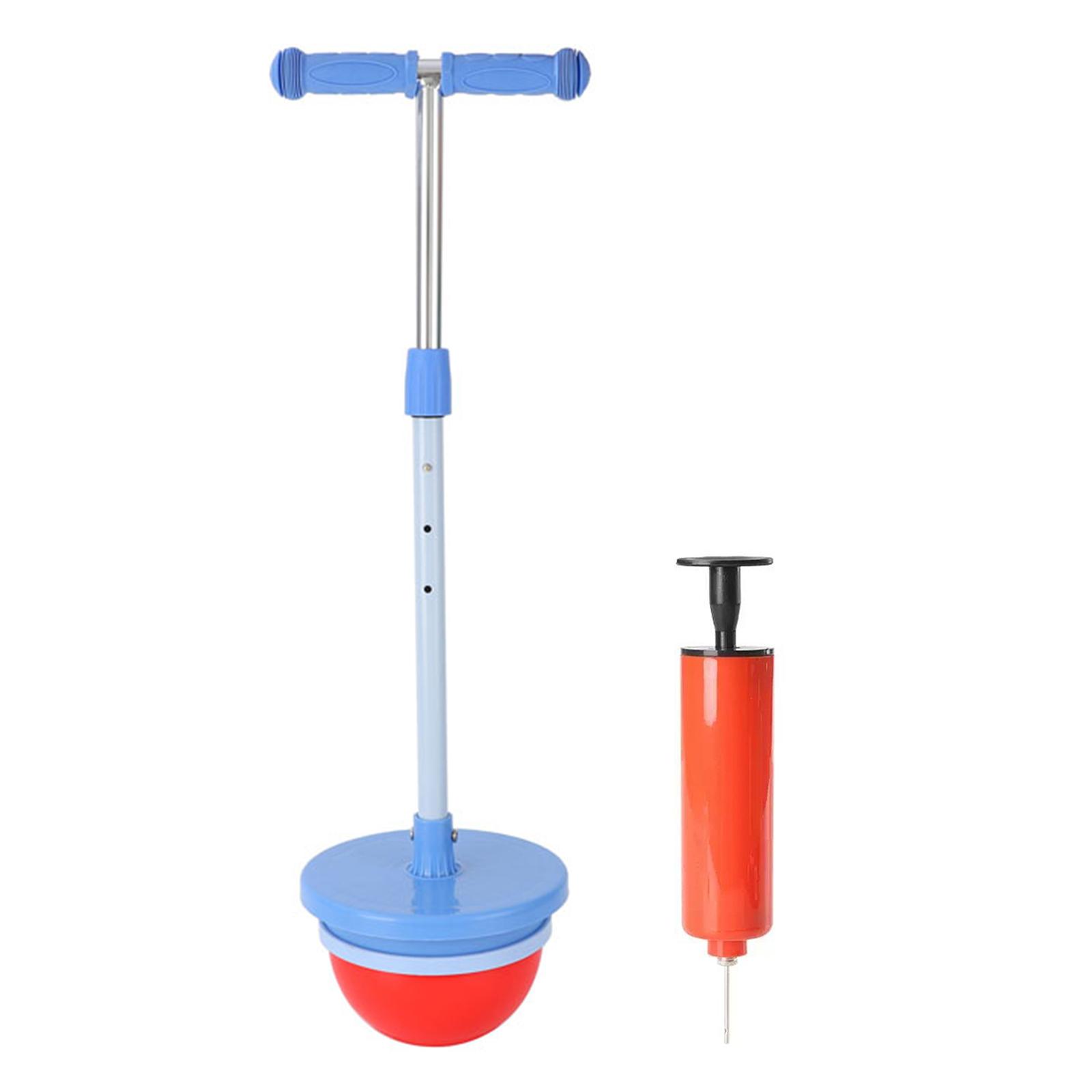 Pogo Sticks for Kids Ages 5-8 with Pump and Strong Grip Deck To Exercise Pogo Jumper Safe and Fun for Kids Boys Girls and Adults темно-синий