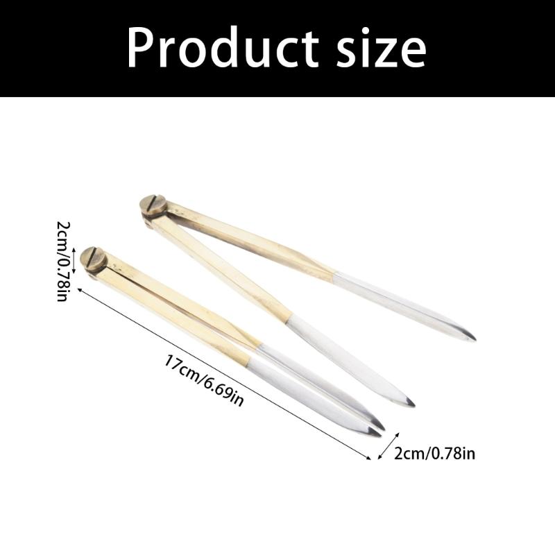 Drafting Tool With Stabilized Calibration For Oceanographic Charts Brass Construction Navigation Divider