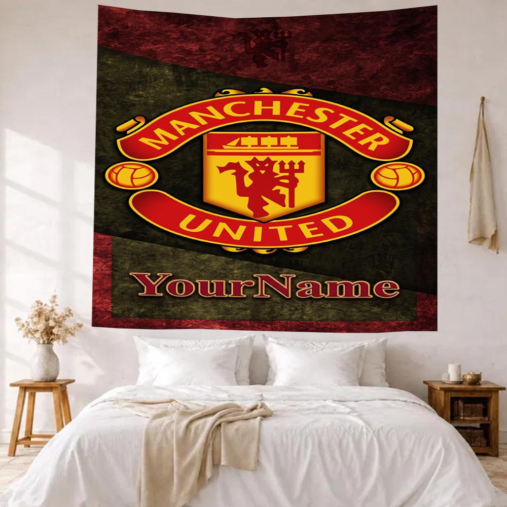 Manchester Custom Your Name Wall Decor Tapestry Art For Pet Memorial Birthdaywedding Party Backdrop Family Gift