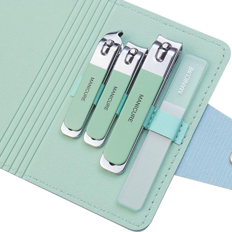 Stainless Steel Professional Manicure Pedicure Kit - Portable Nail Clippers Set