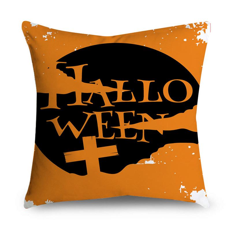 Easter Happy Halloween Horror Pumpkin Print Pattern Cushion Cover Home Living Room Sofa Decoration Pillow Cover