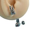 Unique Stainless Steel Skull Ear Piercings Goth Ear Studs Earrings Comfortable Wear Party Makeup for Fashion Enthusiasts