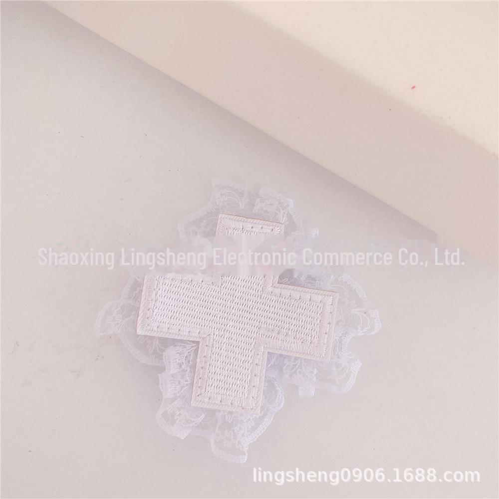 

Готический панк-кружевной головной убор с крестом в стиле Харадзюку