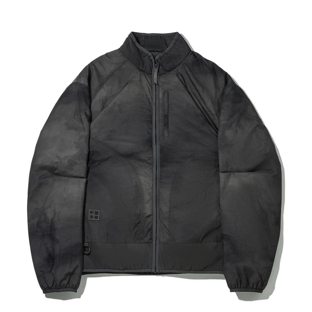 Li Ning Puffer Jackets Men's Black All Over Print Stand Collar Moderate Other AJMW049-3