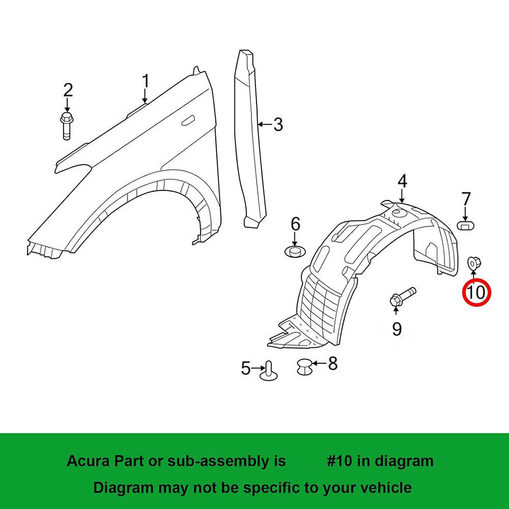 20x Fender Apron Screw Nut For Hyundai Accent Elantra Sonata Tiburon 86848-22000