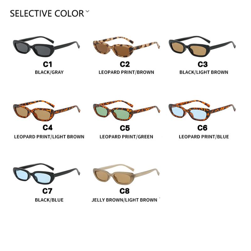 Women's Sunglasses, Fashionable Narrow-frame Sunglasses, Small-frame Cat Eye Sunglasses.