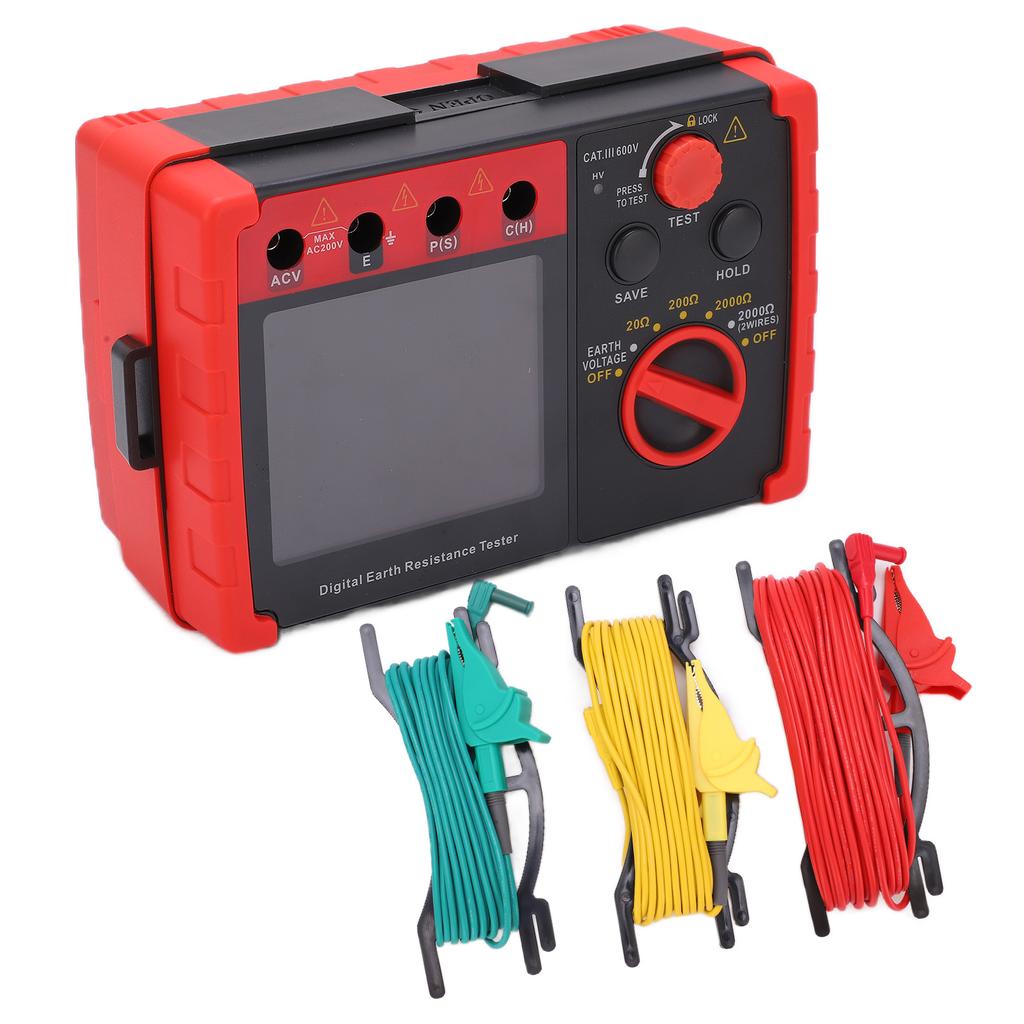 GT5105A 2000 Ohm Digital Earth Resistance Tester Ground Resistance Meter Ohm Meter for Earth