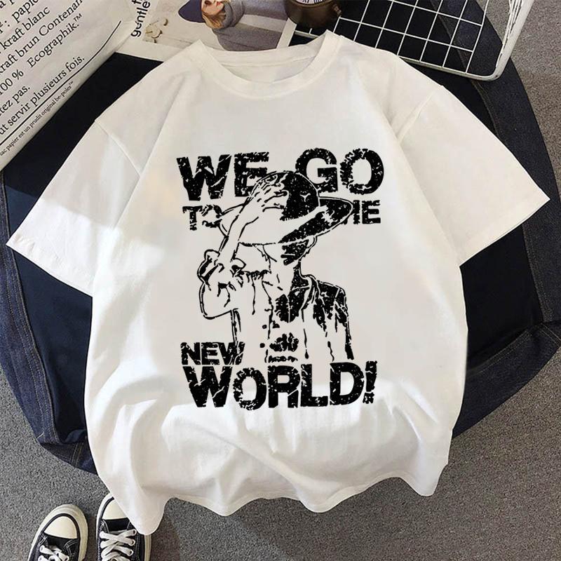 Japanese Anime One Piece Luffy T-Shirt Chopper Peripheral Clothes Men Cartoon T-shirt  Fashion Harajuku Ullzang Fashion Unisex Top